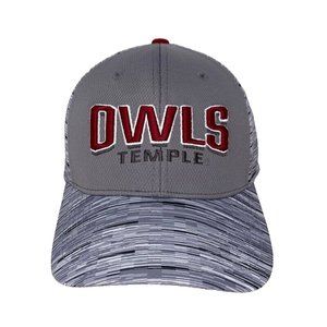 NWT Temple‎ Owls College Snapback Hat Gray Pennsylvania PA Cap Mens